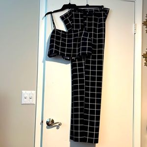 FASHION NOVA STRIPED PANTS SET